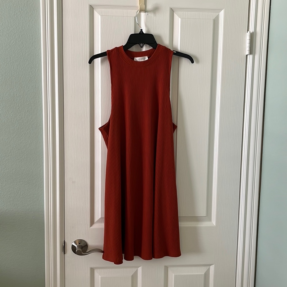 Forever21 rust colored halter dress size L